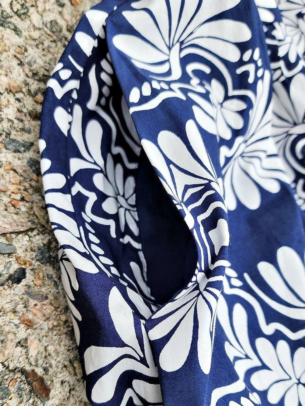 Boden Blue Ivy Cotton Floral Midi Dress in Blue & White Size 12 NWT - Picture 6 of 11